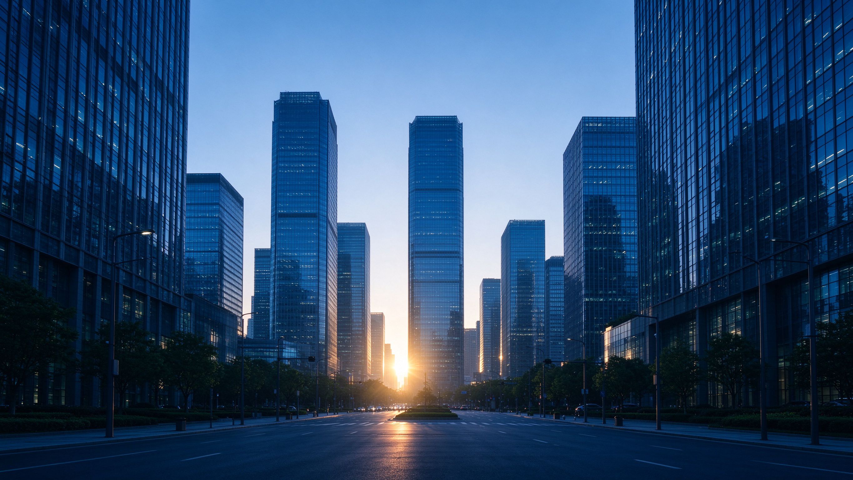欧博登录官网——现代城市天际线，寓意企业全球化视野与增长